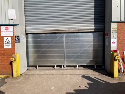 Security Gates on an industrial unit